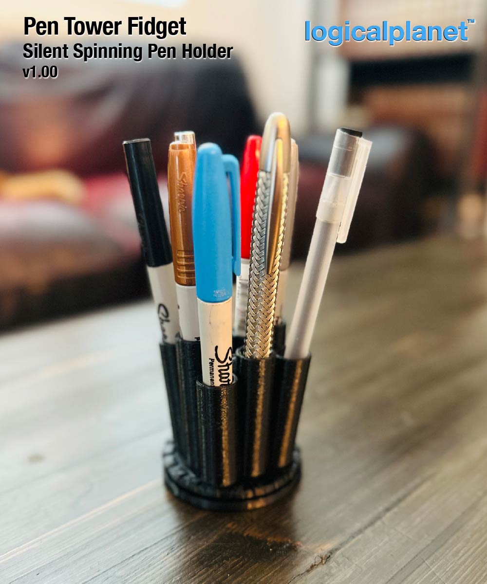 Pen Tower Silent Spinning Fidget