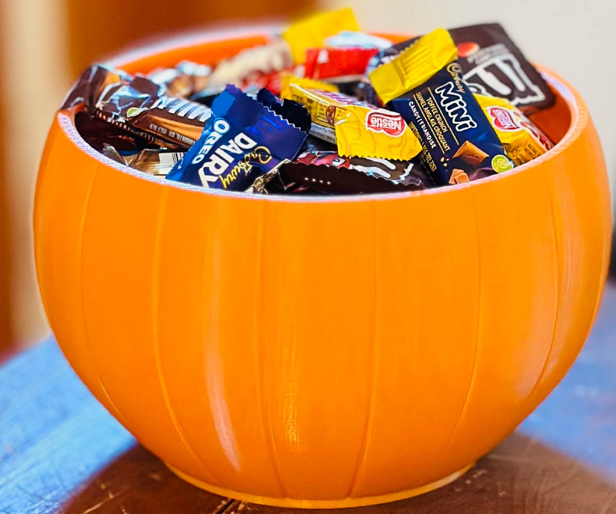 Large Pumpkin Treat Bowl